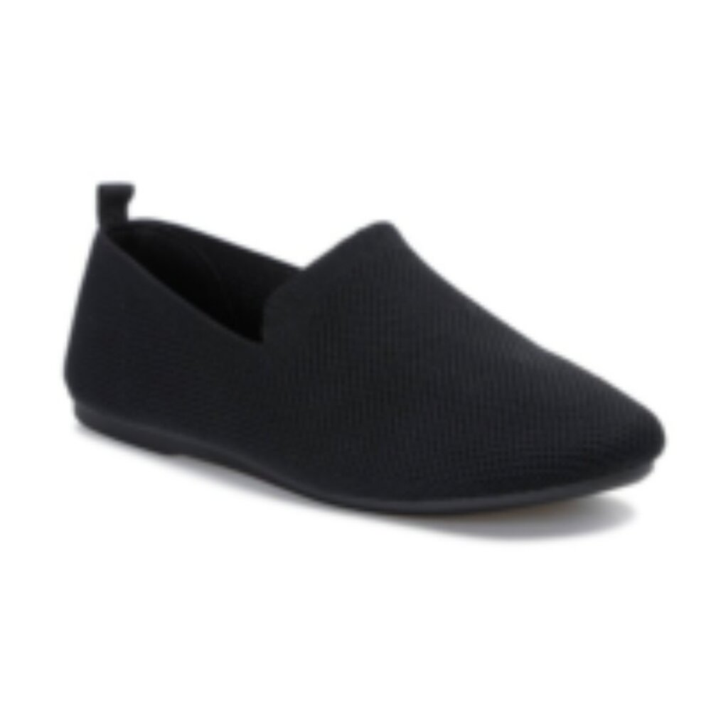 Amore Mia Marleene Solid Black Knit Flats Shoes Womens🆕FAST⌚📦🏃🏻💨⚡